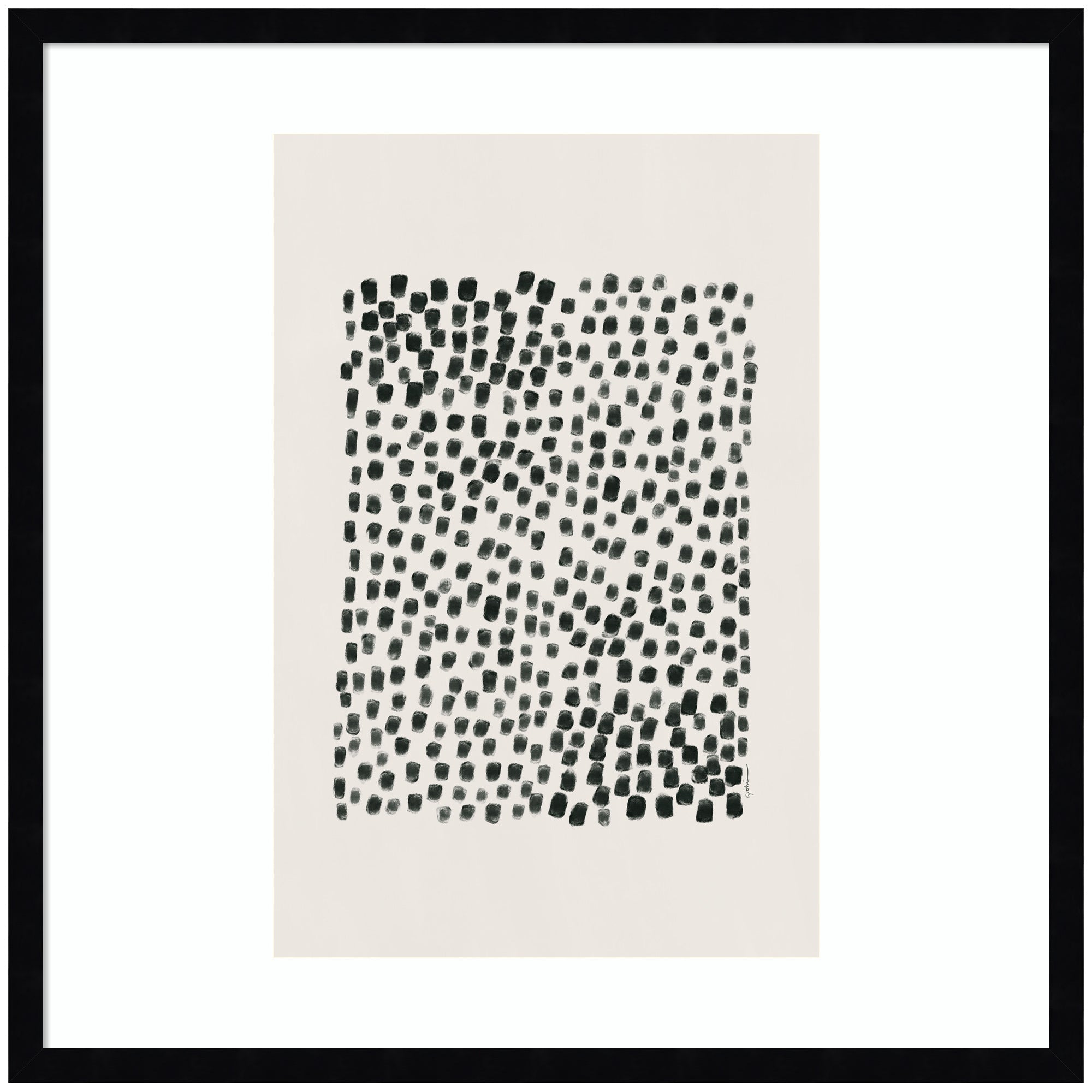 Framed Art Svelte Noir Black 25x25 1
