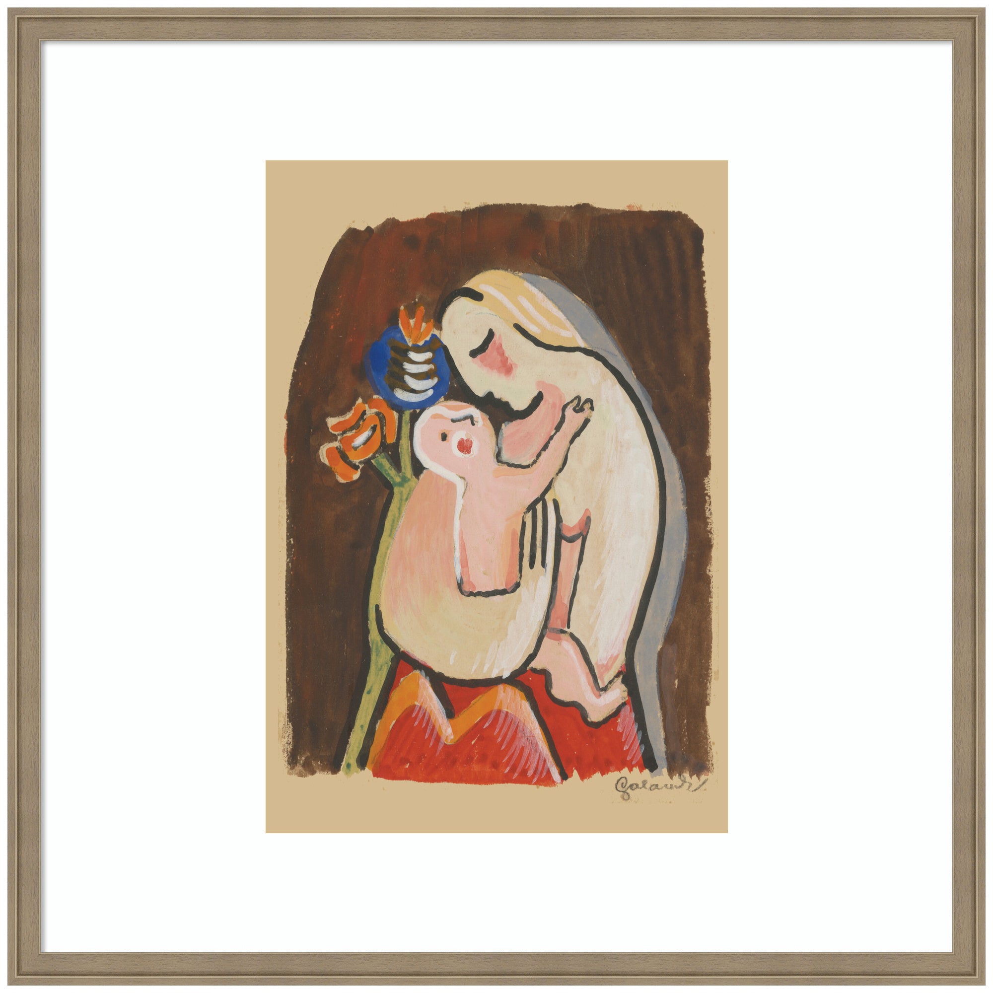 Matka 1938 Mikulas Galanda by Nostalgia Prints Framed Wall Art Print
