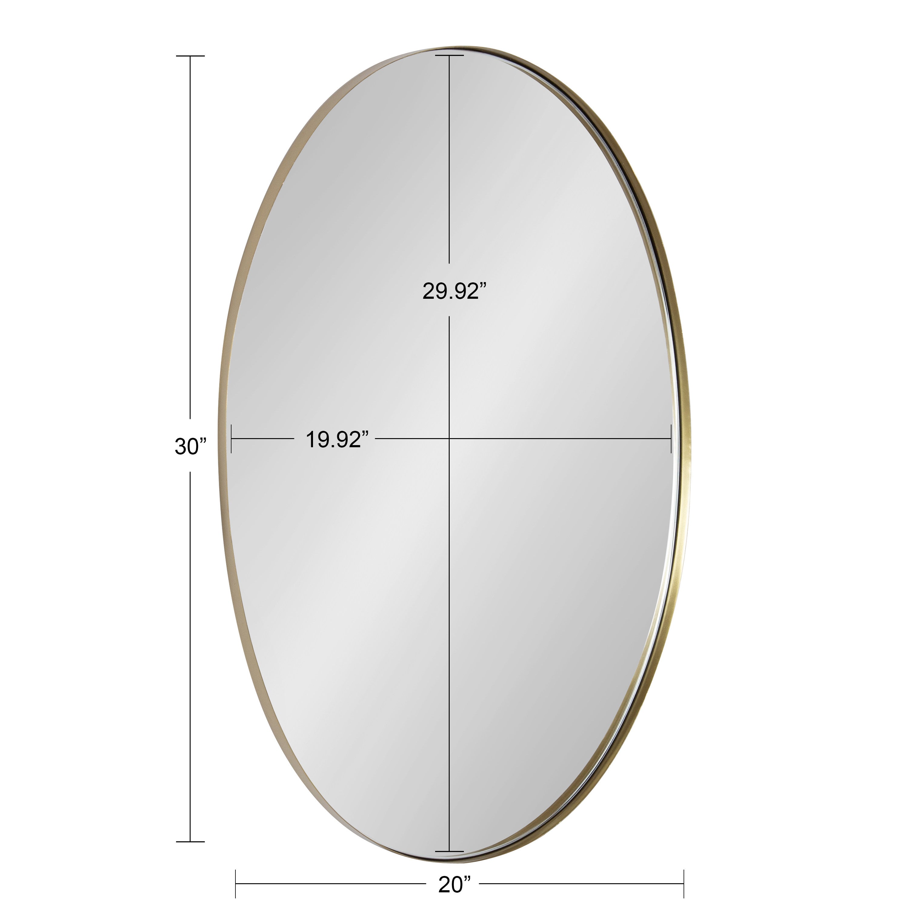 Rollo Oval Framed Wall Mirror
