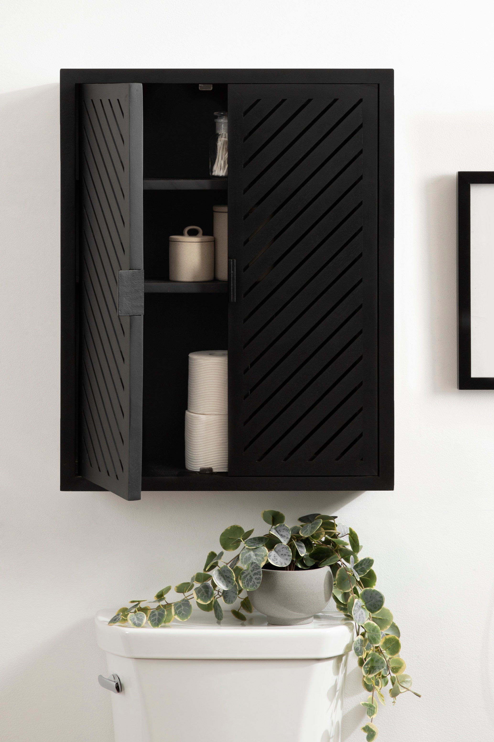 Cabinet Black 22x7x28 7