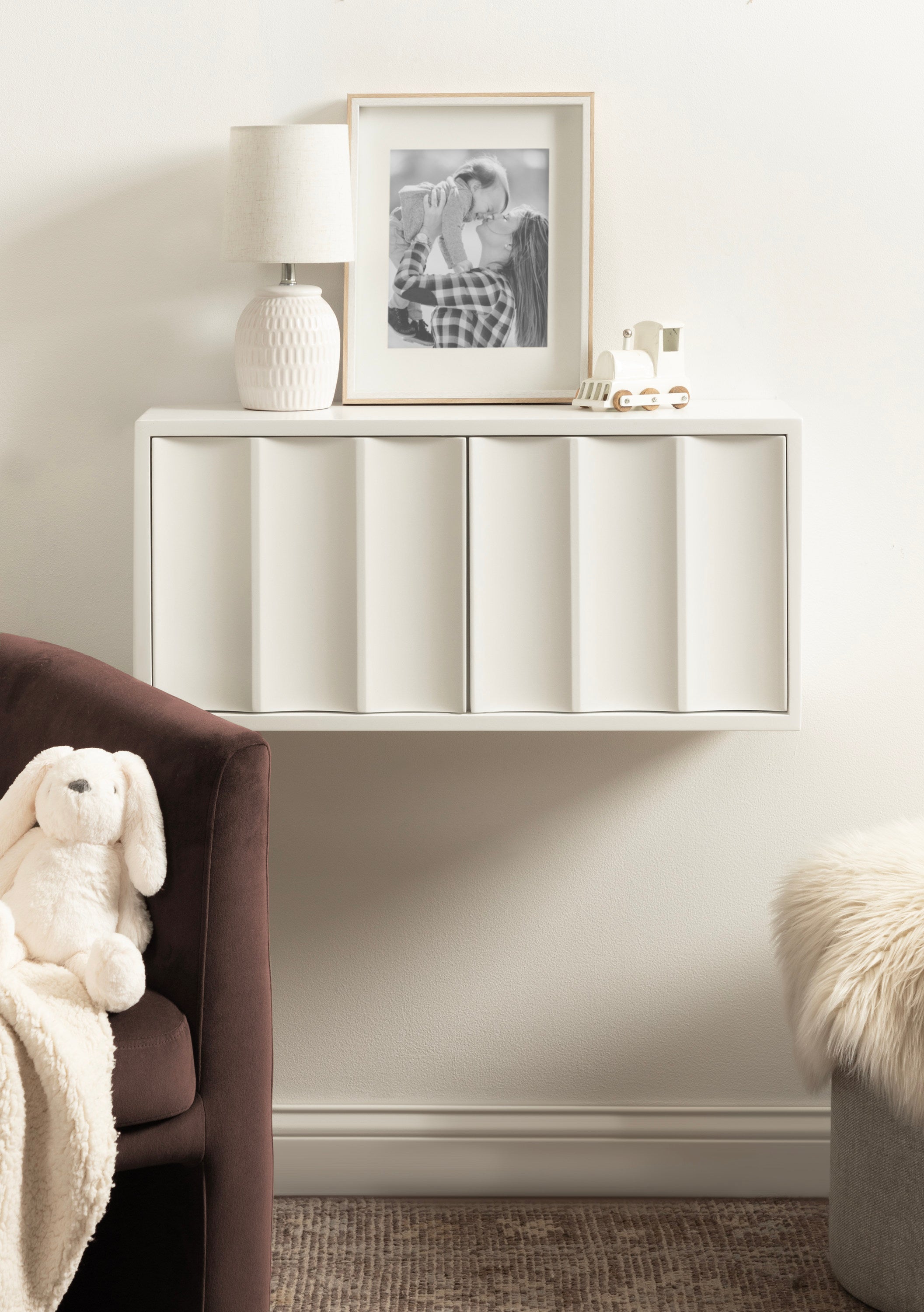 Sartell Scallop Wall Cabinet