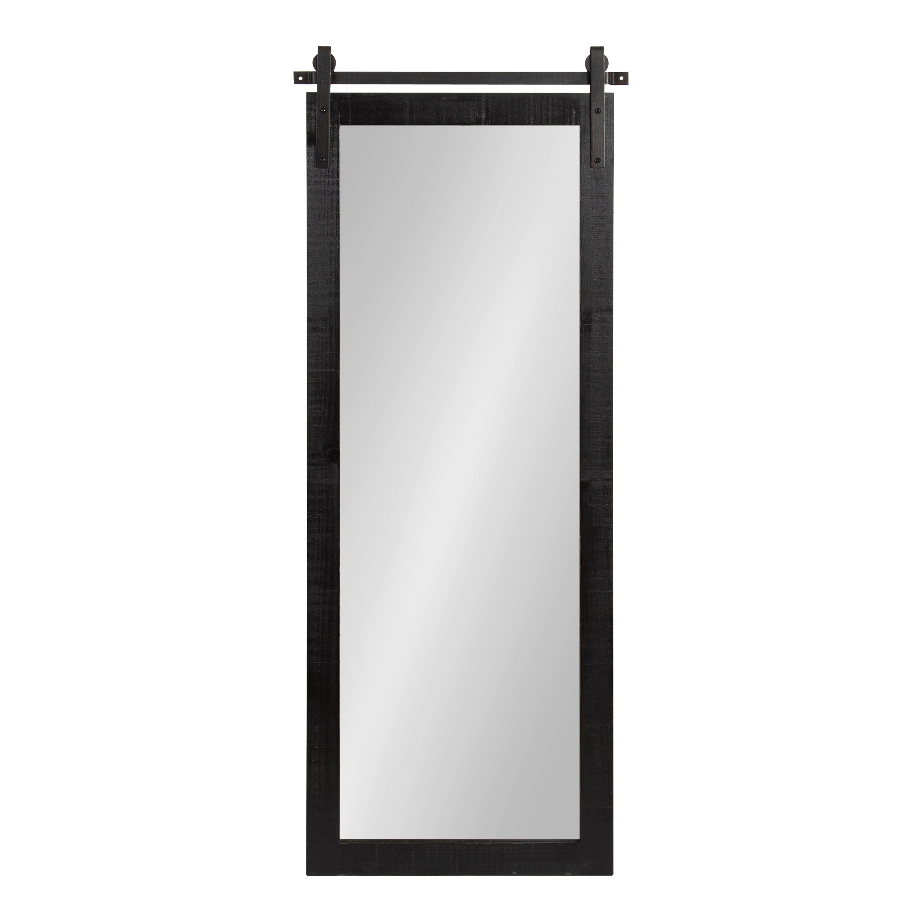 Rectangle Mirror Black 18x50 2