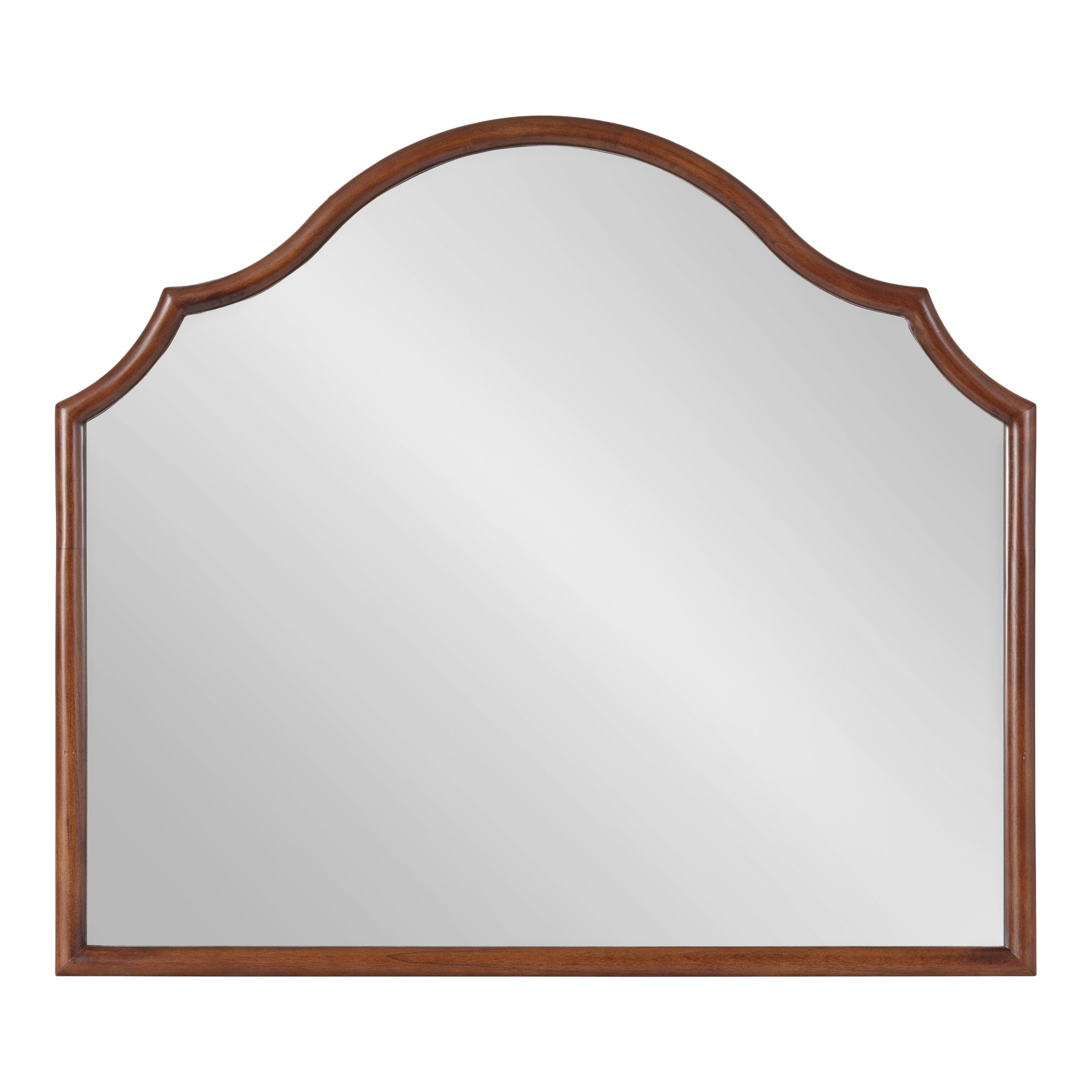 Arch Mirror Walnut Brown 32x28 5