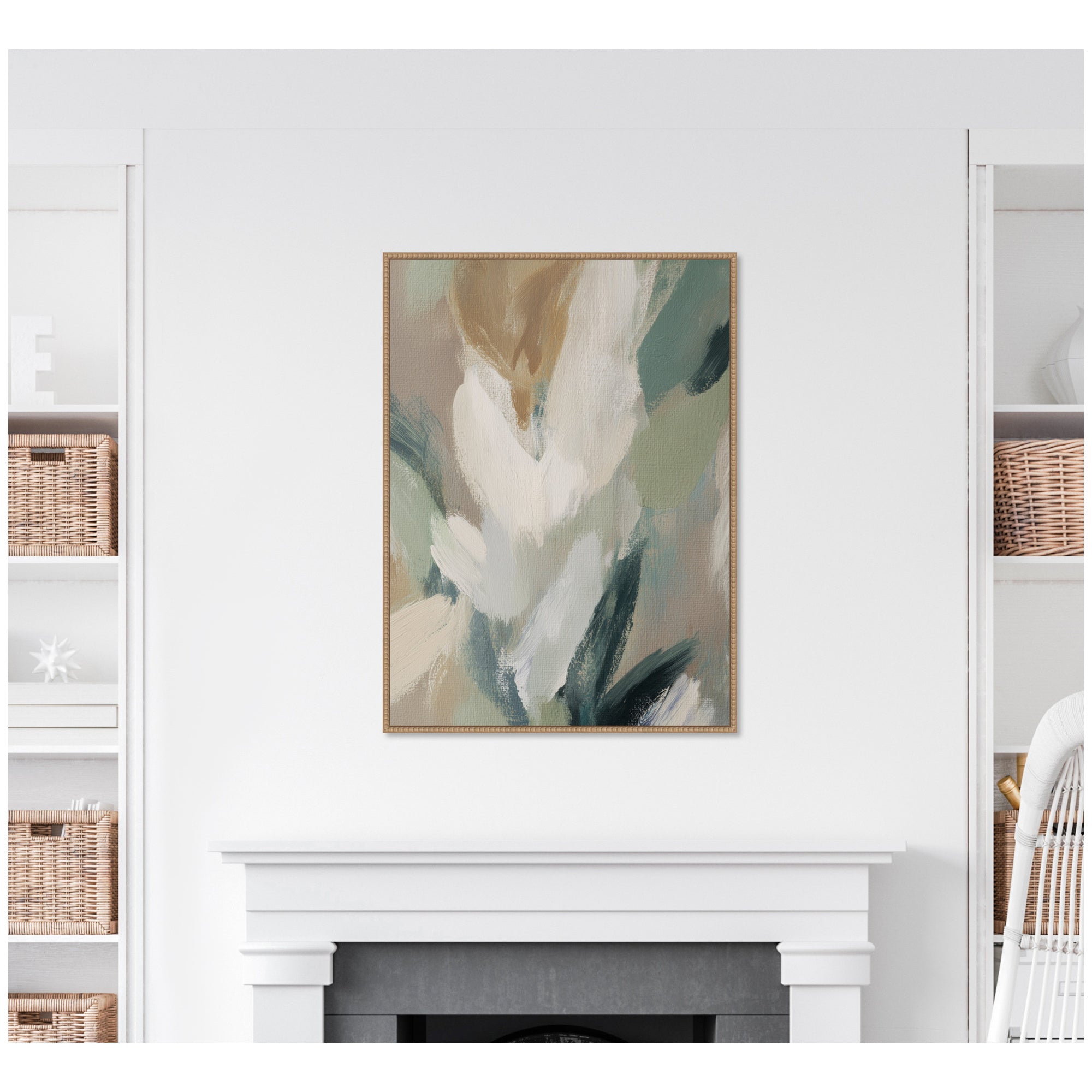 Plant Form No. 1 by Amy Lighthall Framed Canvas Wall Art Print