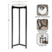Drink Table White Black 9x9x23 2