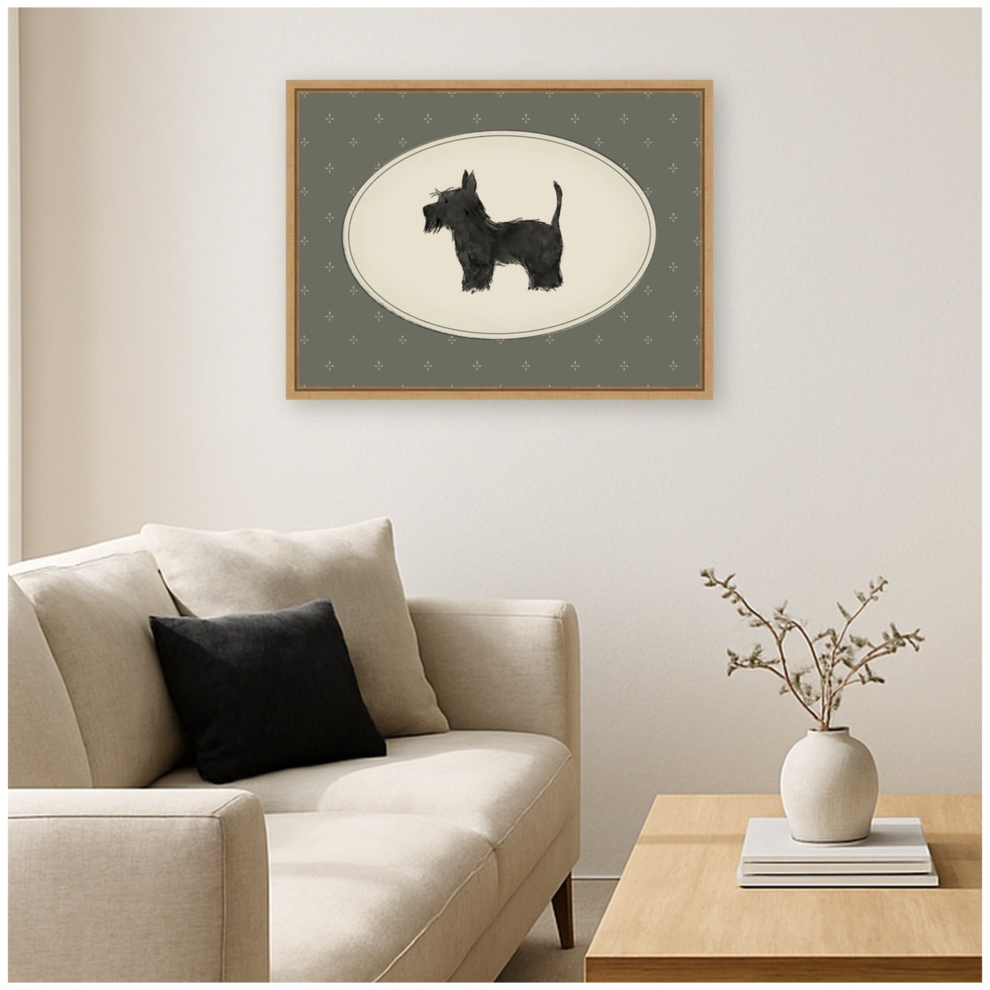 Framed Canvas 24x18 Sylvie Natural 6