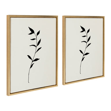 Art Set Sylvie Bright Gold 2 Piece Set 18x24 2