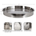 Single Tray 17" Diameter Silver 2