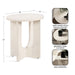 Side Table White 20x16x22 2