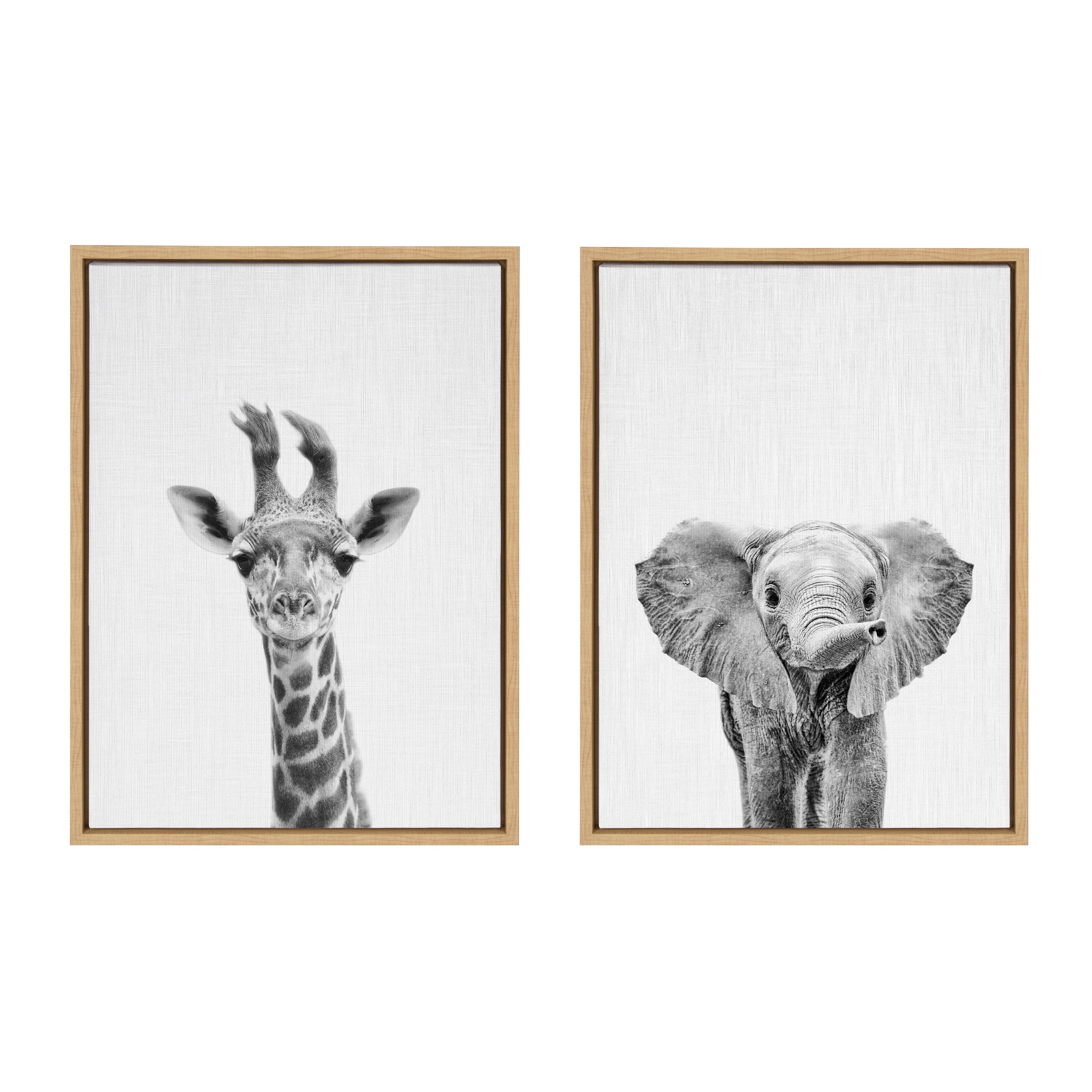 Art Set Sylvie Natural 2 Piece Set 18x24 2