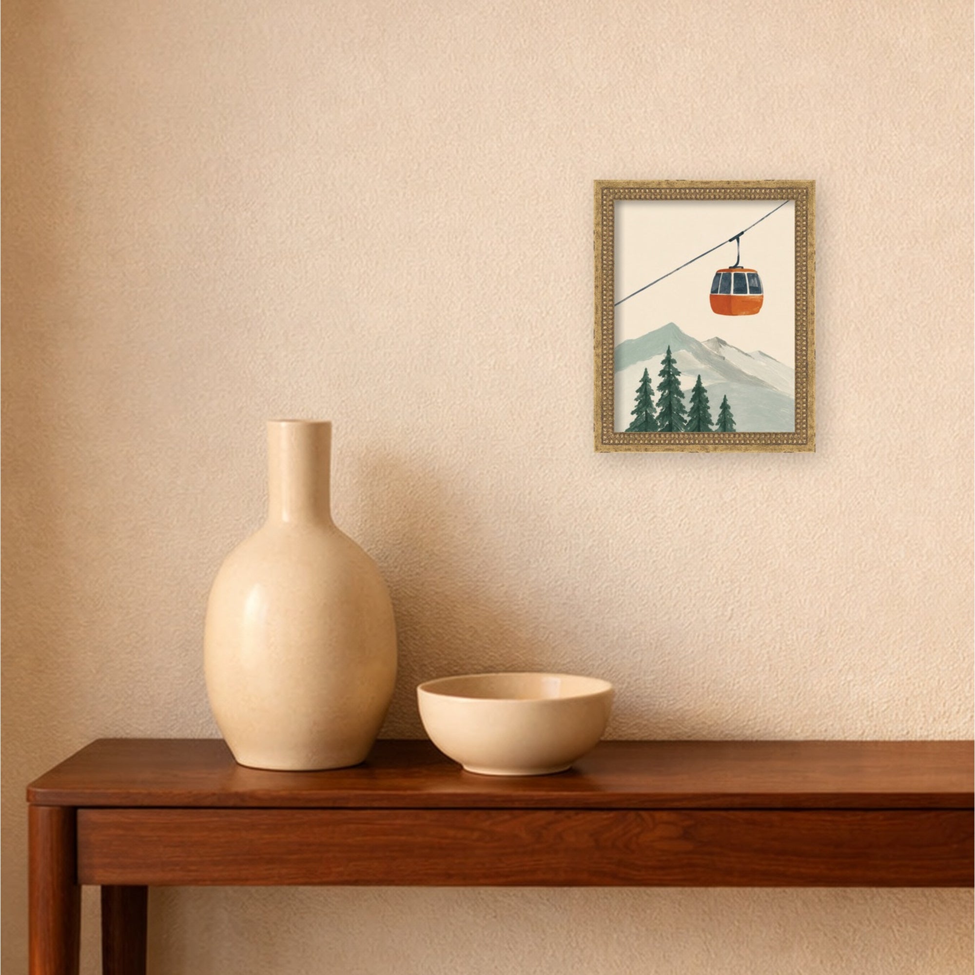 Mounted Canvas Castellan Gold 13x16 6