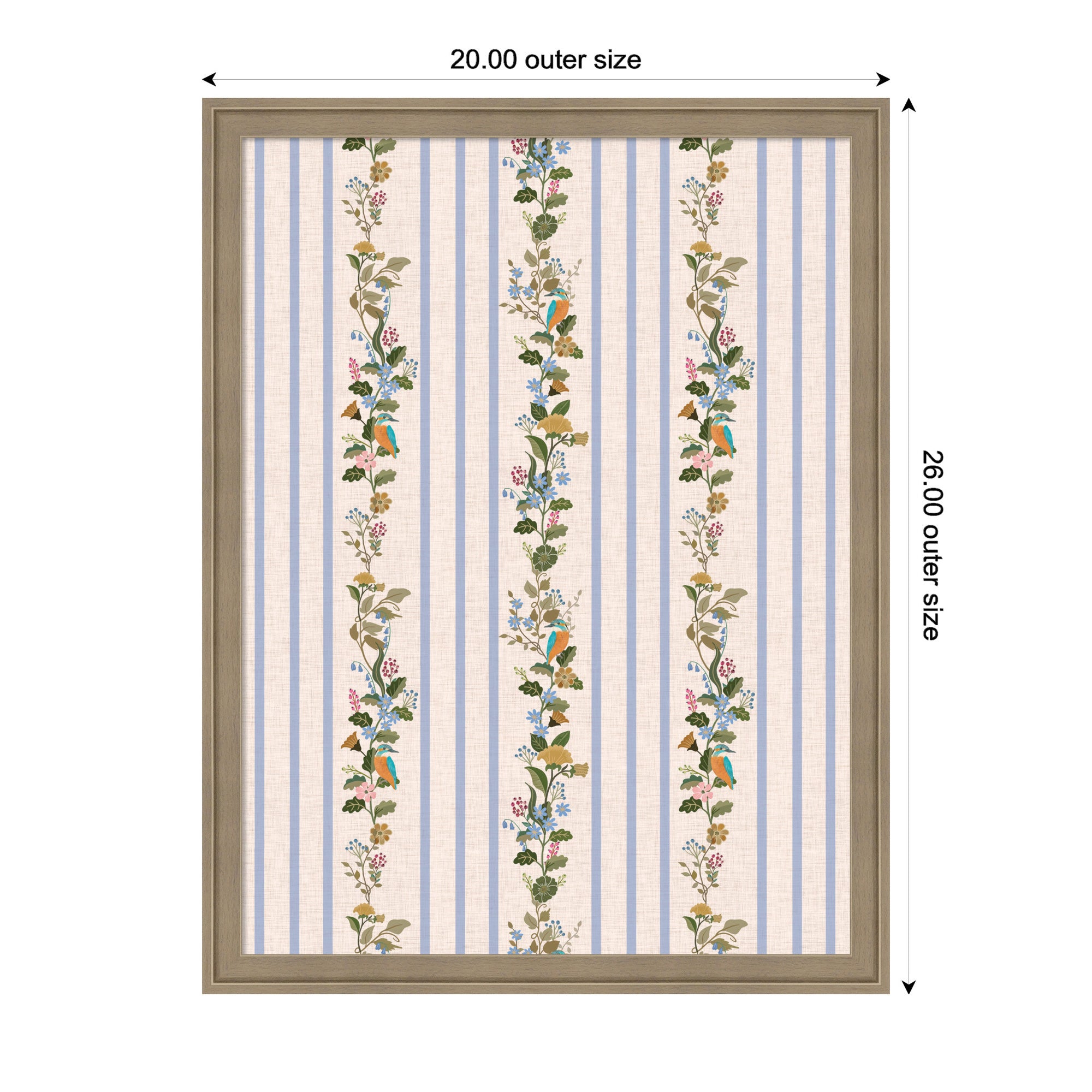Pinboard 20x26 Florence Light Brown 2