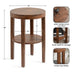 Side Table Walnut Brown 16x16x24 2