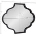 Scallop Mirror Black 18x24 5