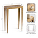 Side Table 16x8x25 Gold 2