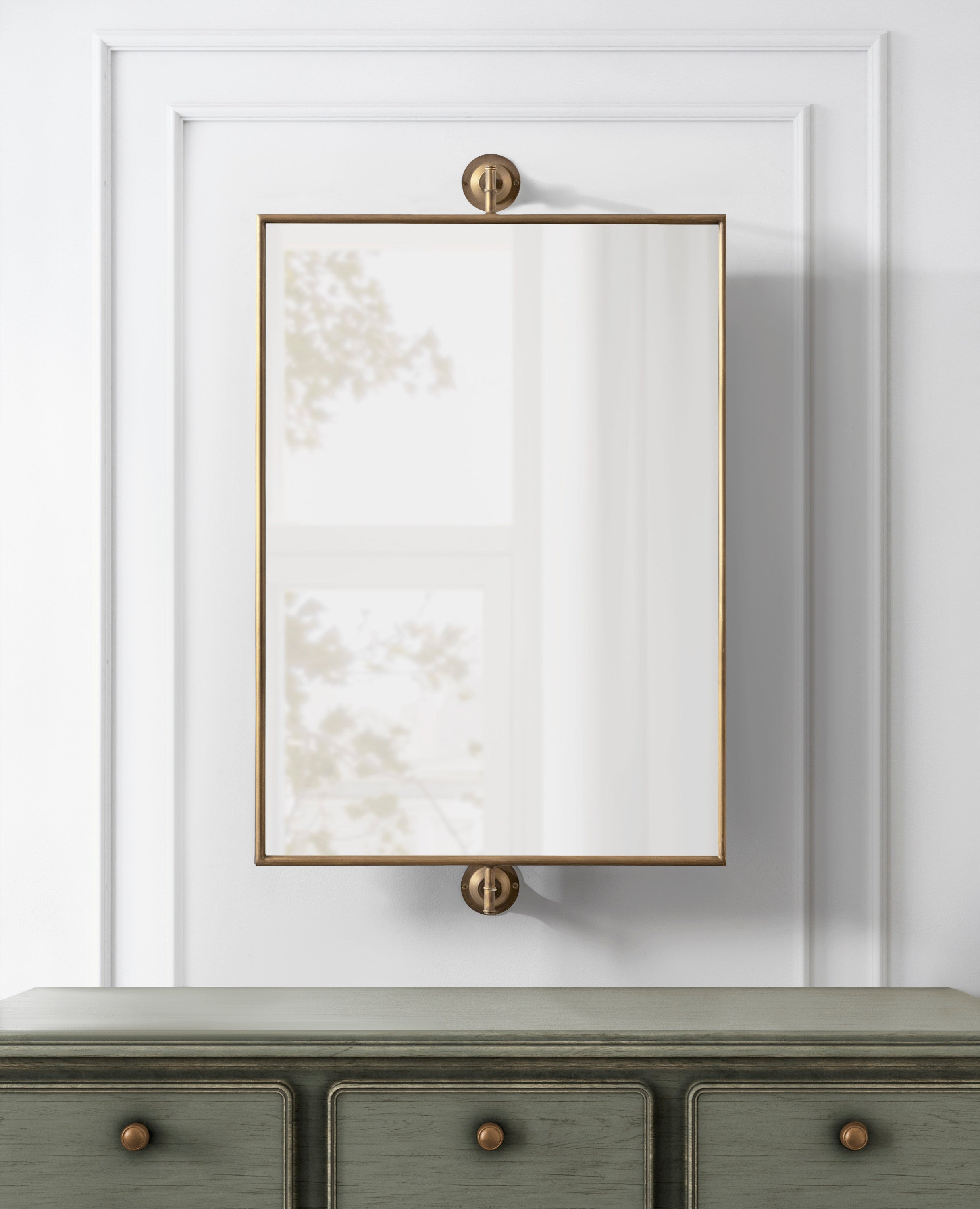 Functional Mirror 24x40 Gold 7