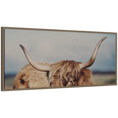 Framed Canvas Sylvie Dark Gold 40x18 1