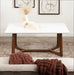 Coffee Table White Walnut Brown 44x22x20 8