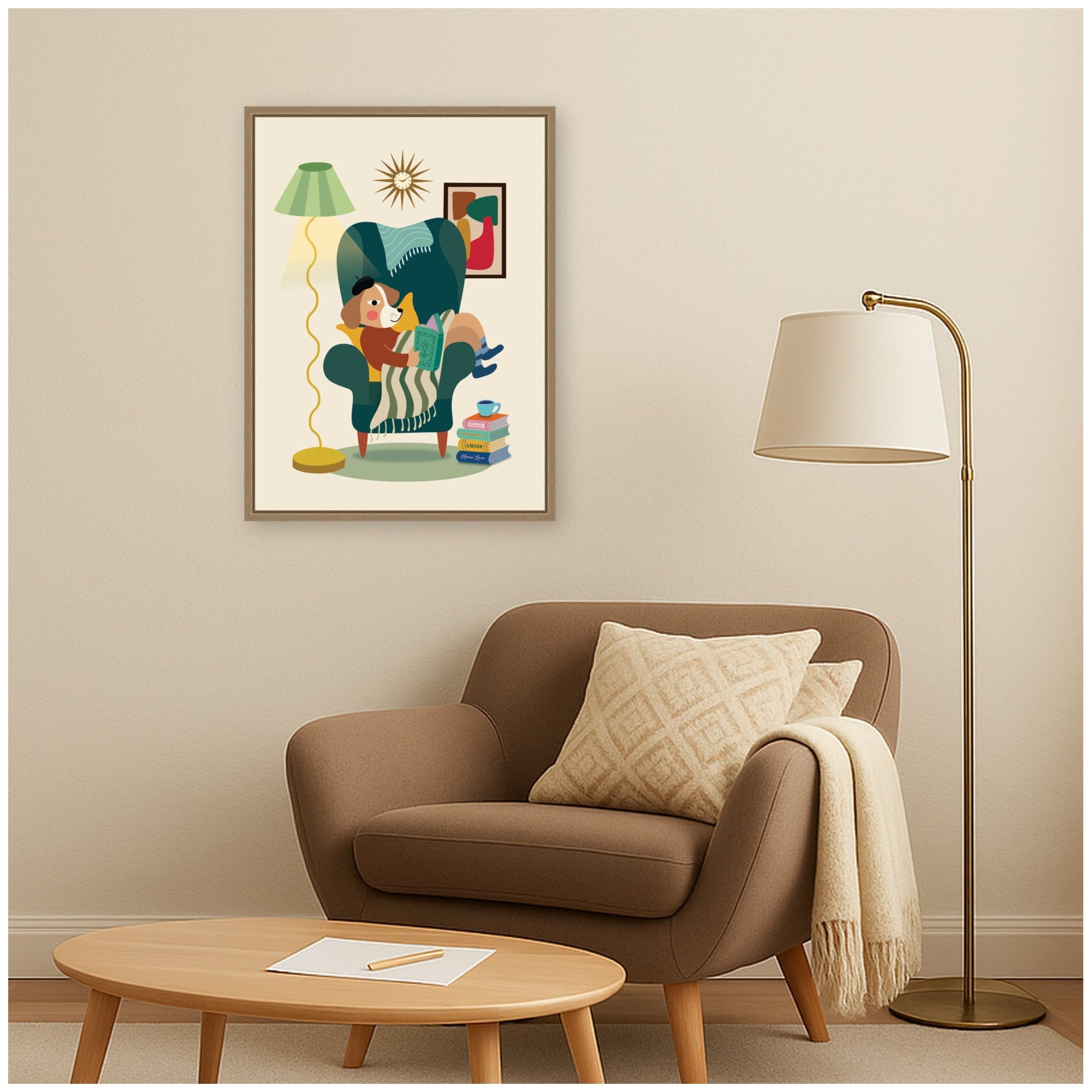 Framed Canvas 18x24 Sylvie Dark Gold 5