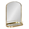 Peyson Framed Arch Mirror with Shelf