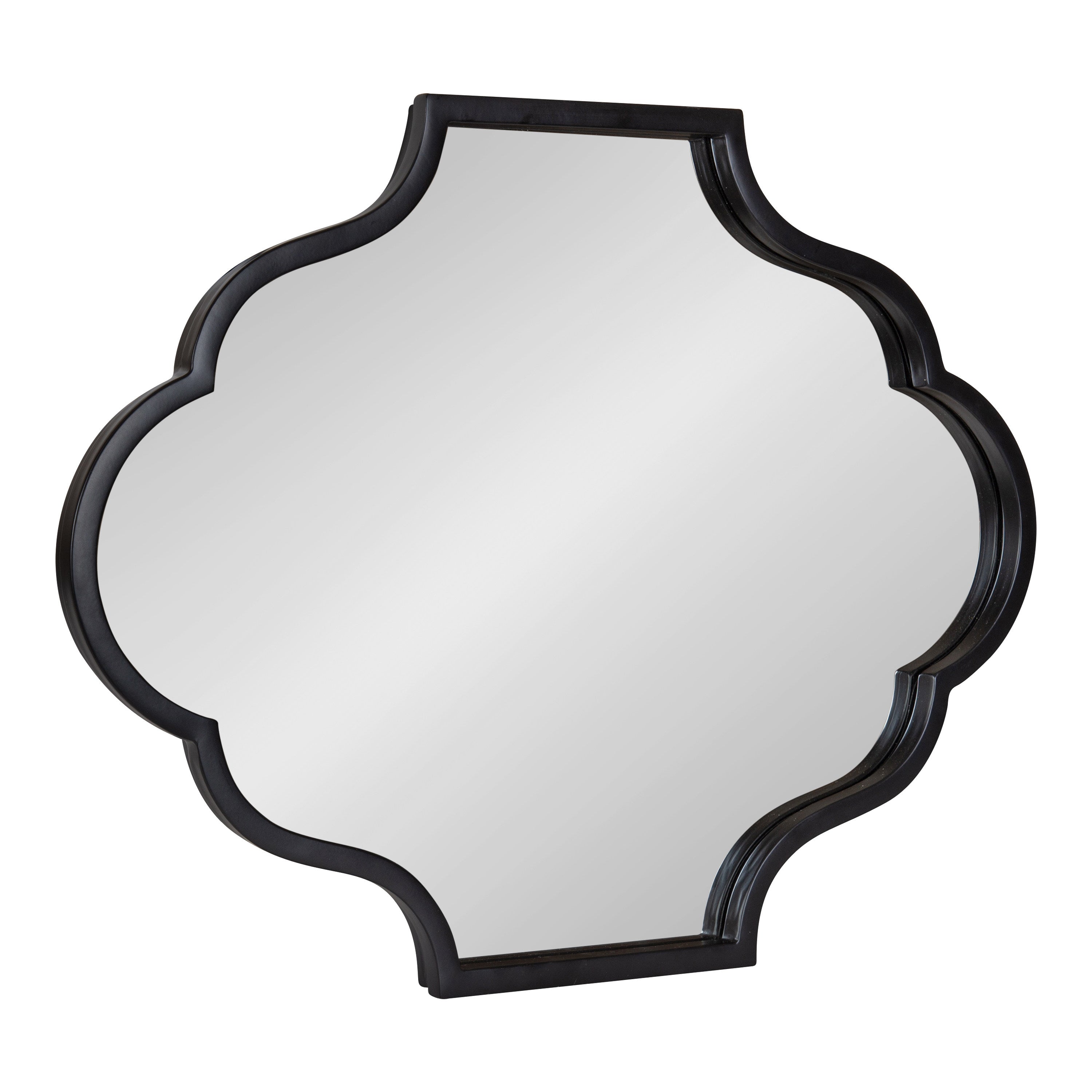 Scallop Mirror Black 18x24 1