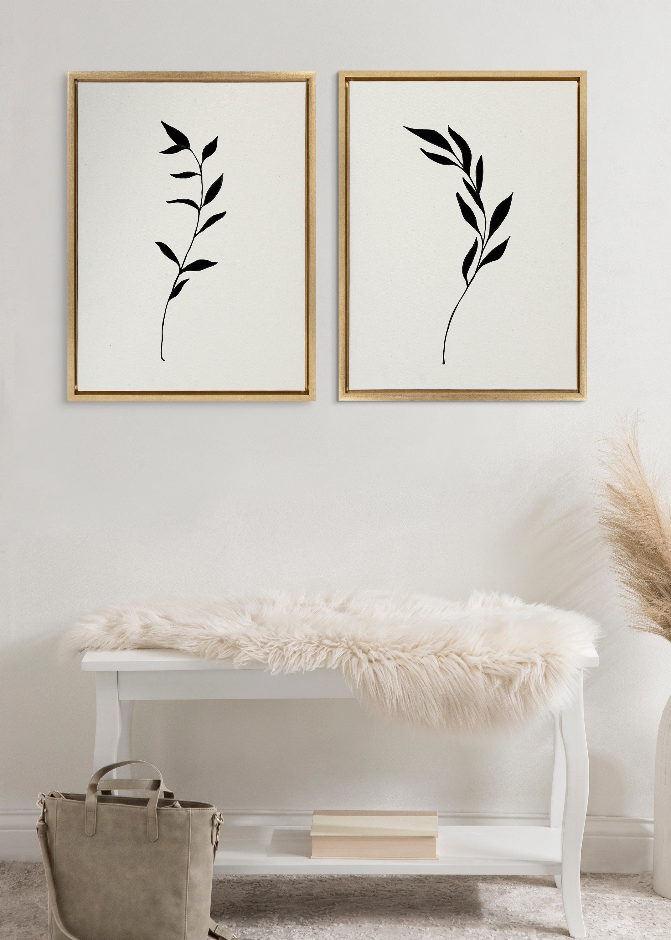 Art Set Sylvie Bright Gold 2 Piece Set 18x24 6