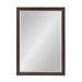 Rectangle Mirror Walnut Brown 27x39 1