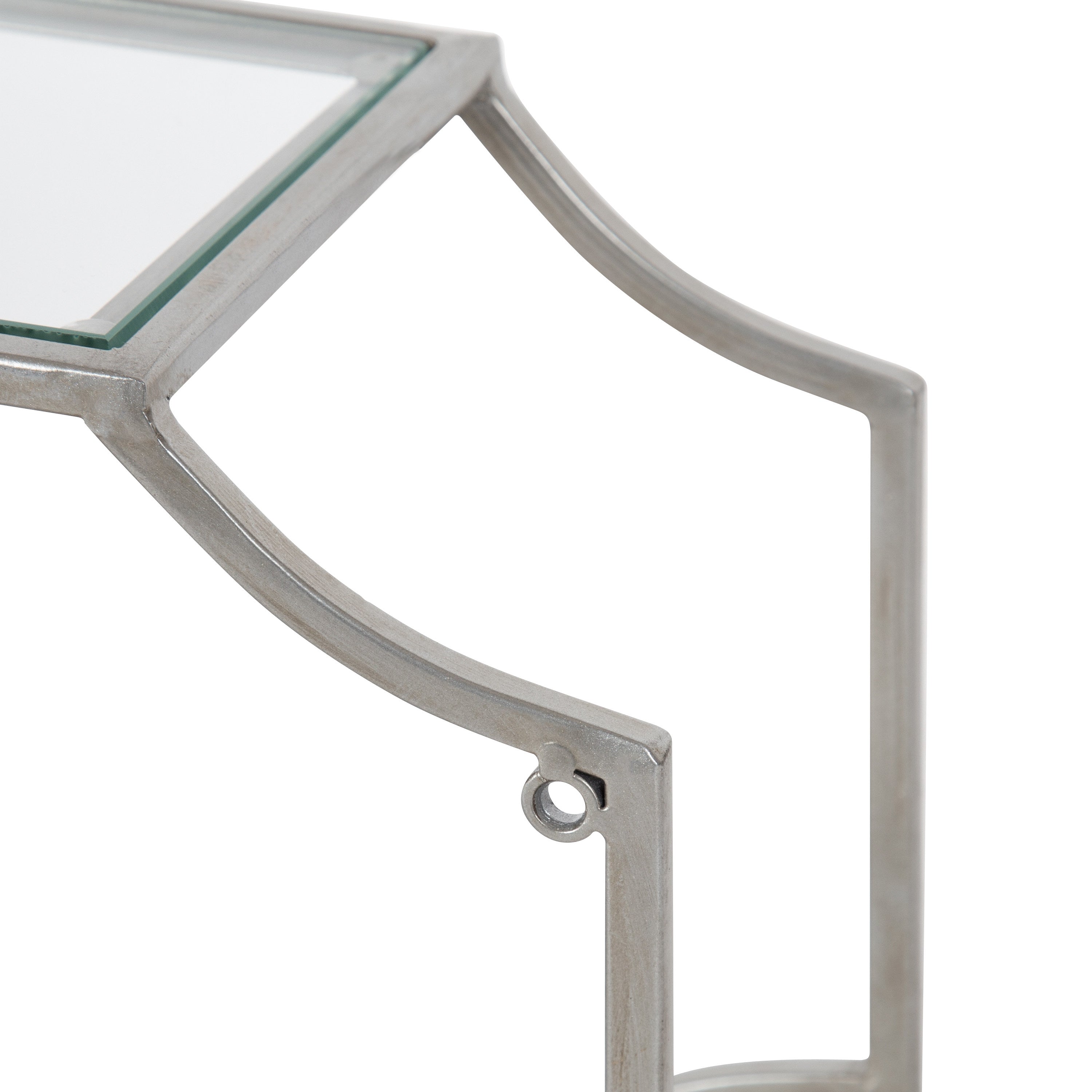 Accent Shelf Silver 2 Piece 18 inch 5