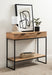 Console Table Natural Black 36x13x31 7