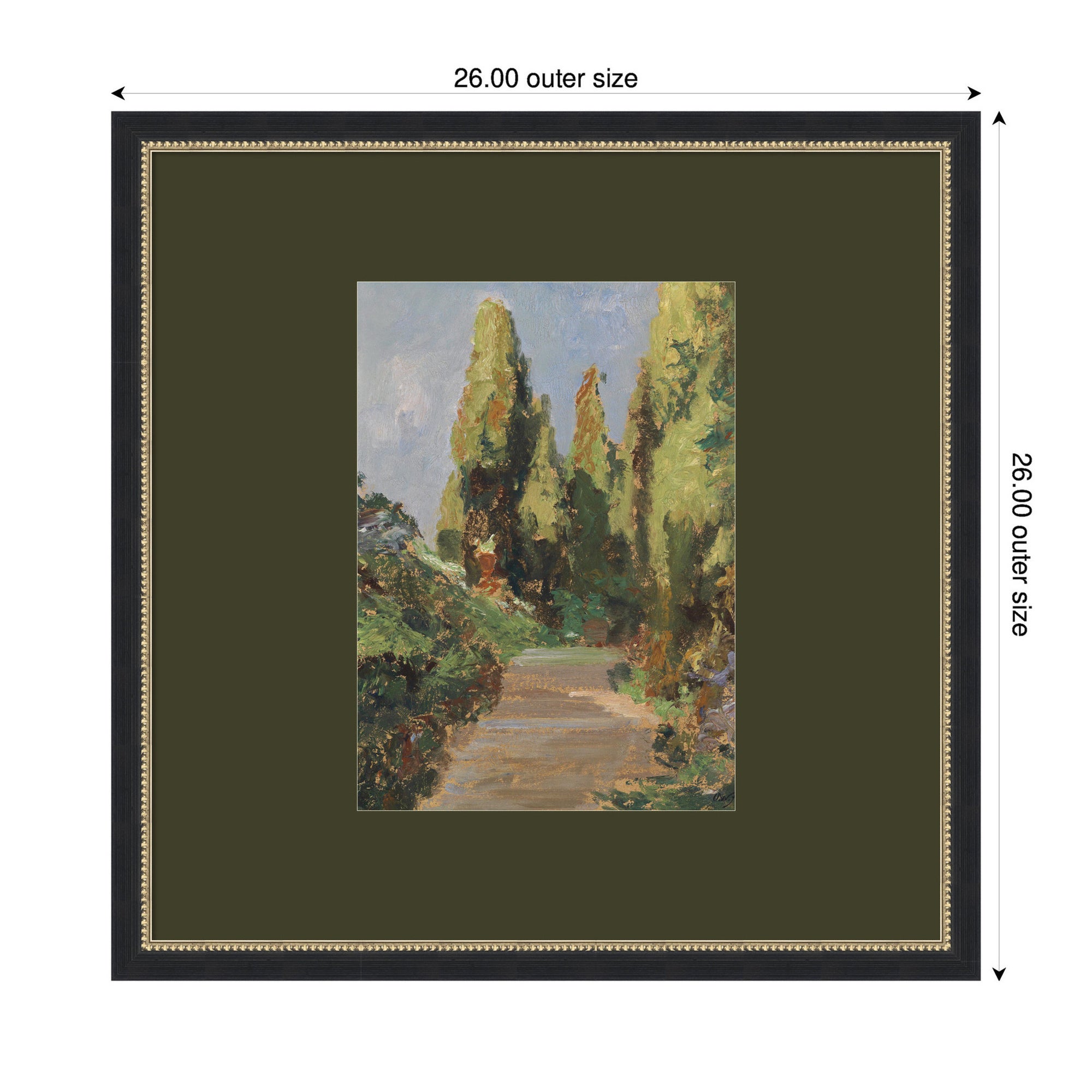 Framed Art 26x26 Belmont Black 2