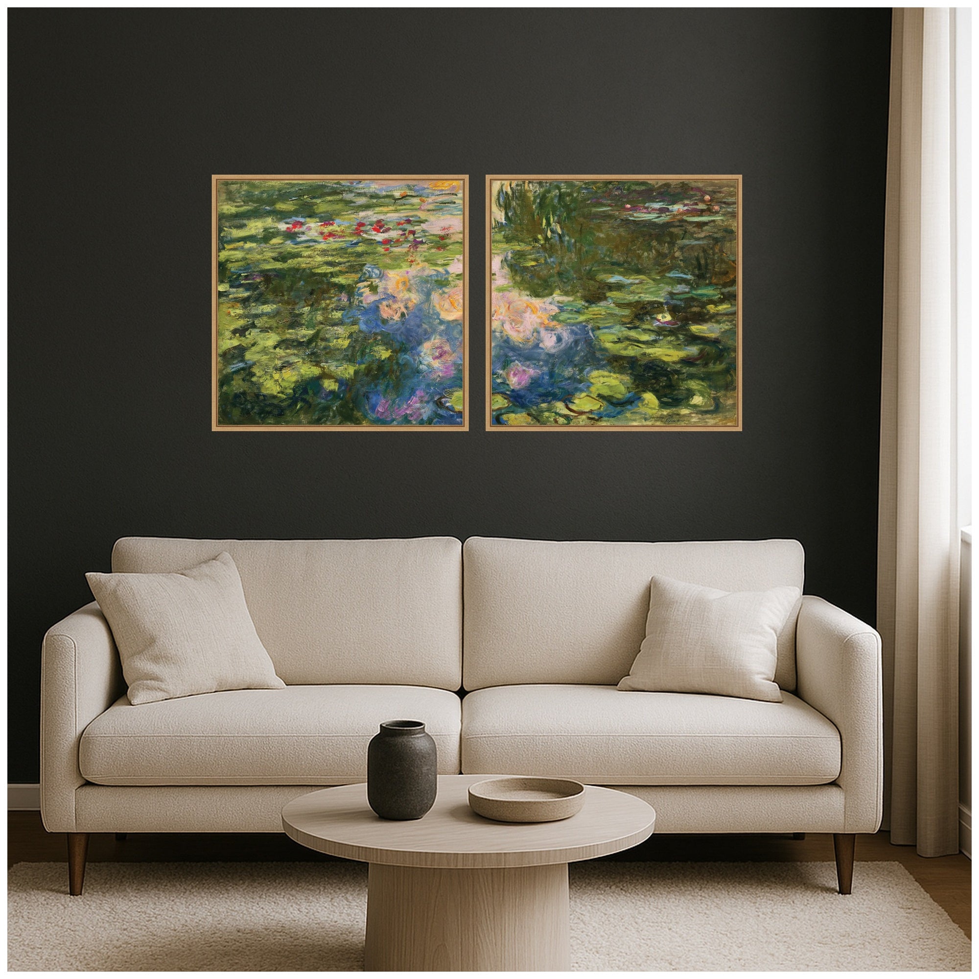 Art Set 2 Piece Set 30x30 Sylvie Natural 7