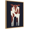 Sylvie Farm Cow Framed Canvas by Hannah Beisang