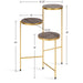 Plant Stand Walnut Brown 10x10x30 4