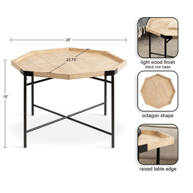 Coffee Table Natural 26x26x18 2