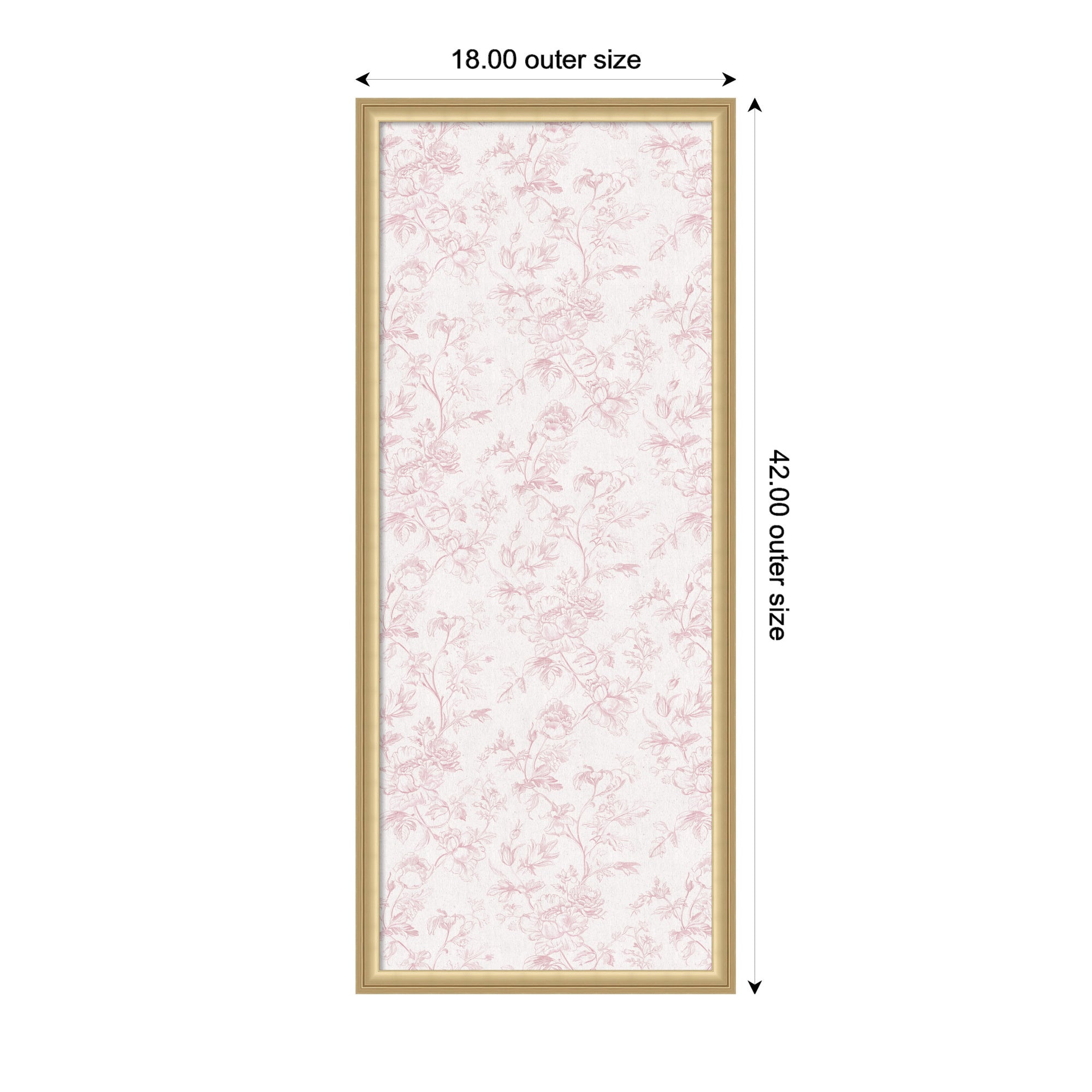 Pinboard 18x42 Florence Gold 2