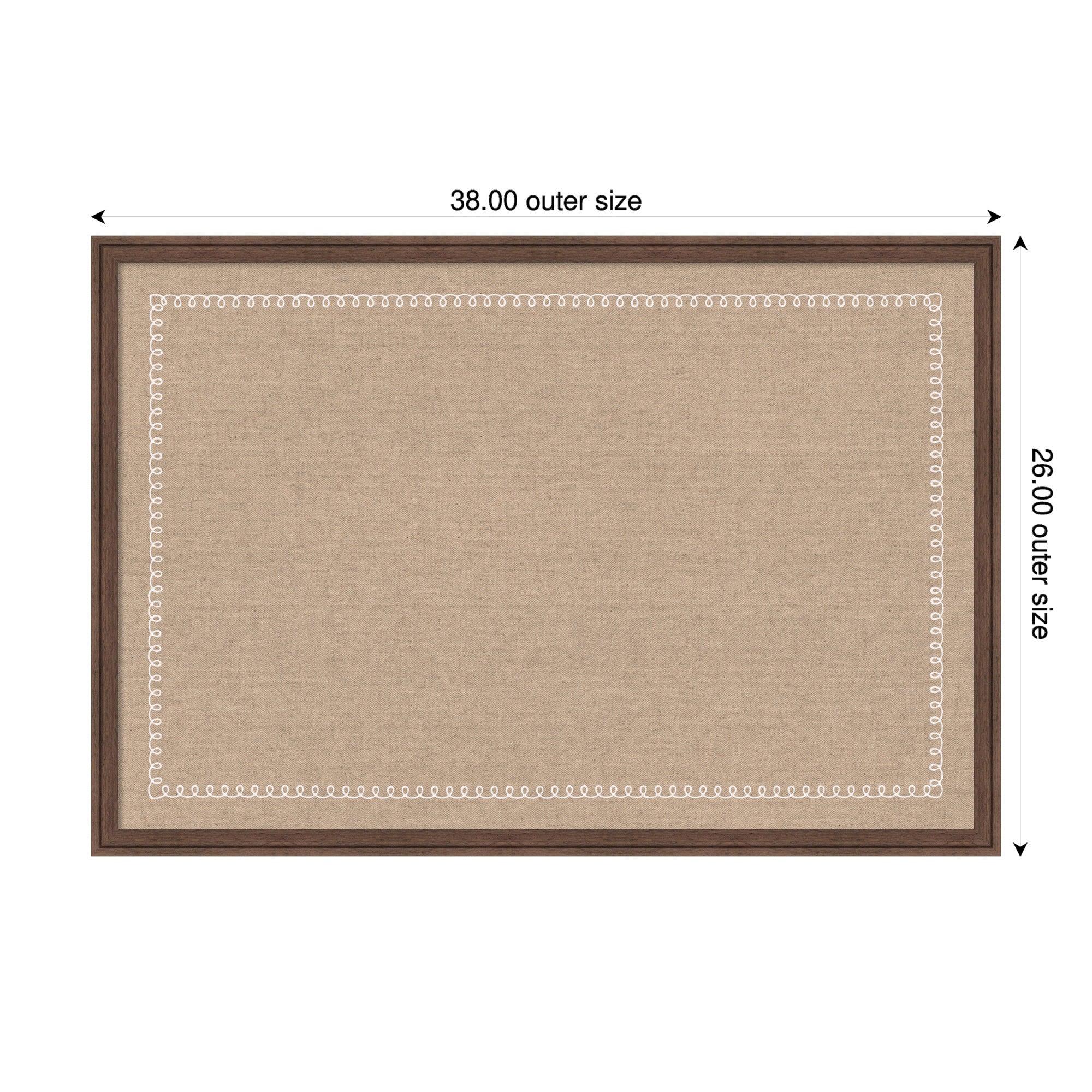 Magnetic Canvas 38x26 Florence Medium Brown 2