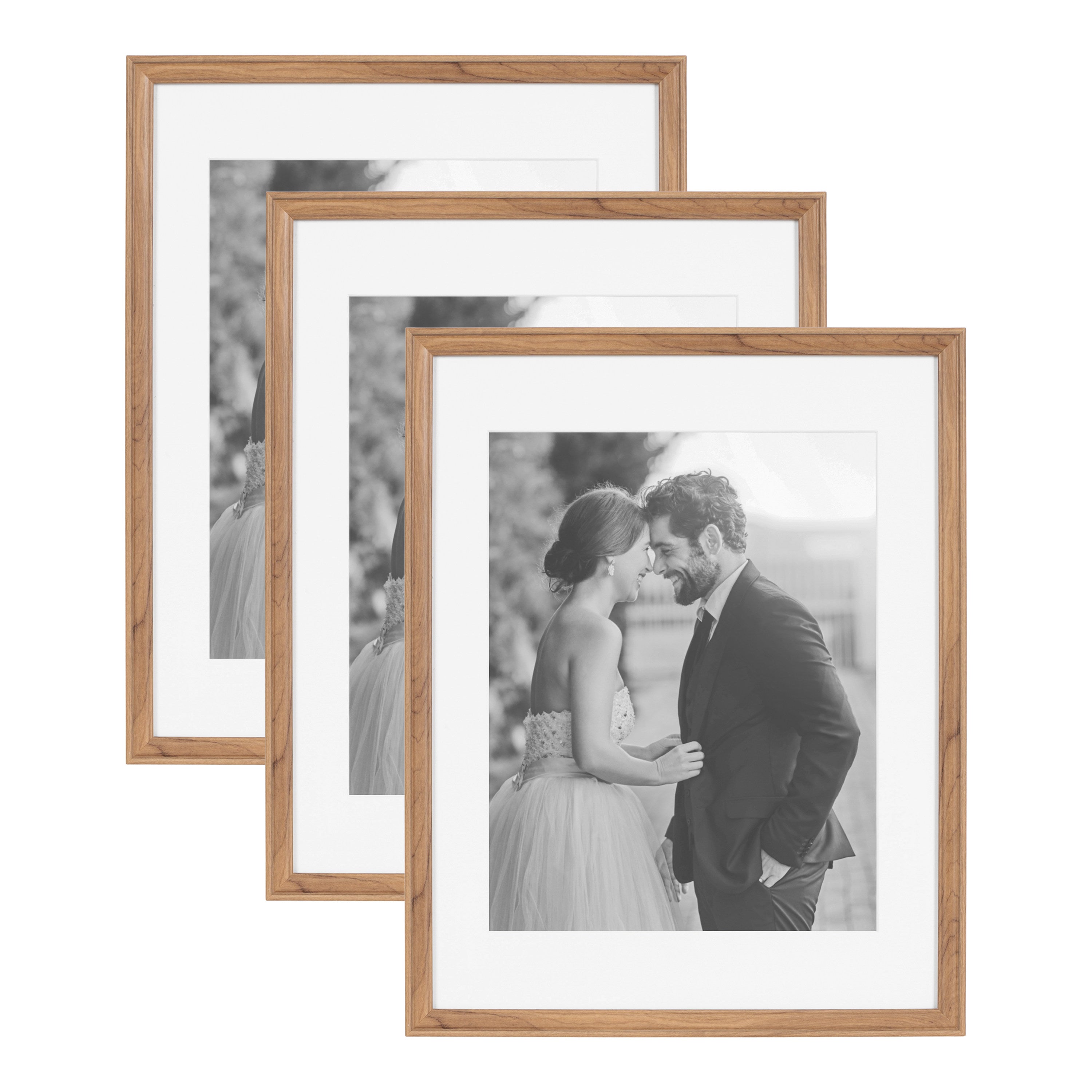 Wall Frame 14x18 matted to 11x14 Brown 1