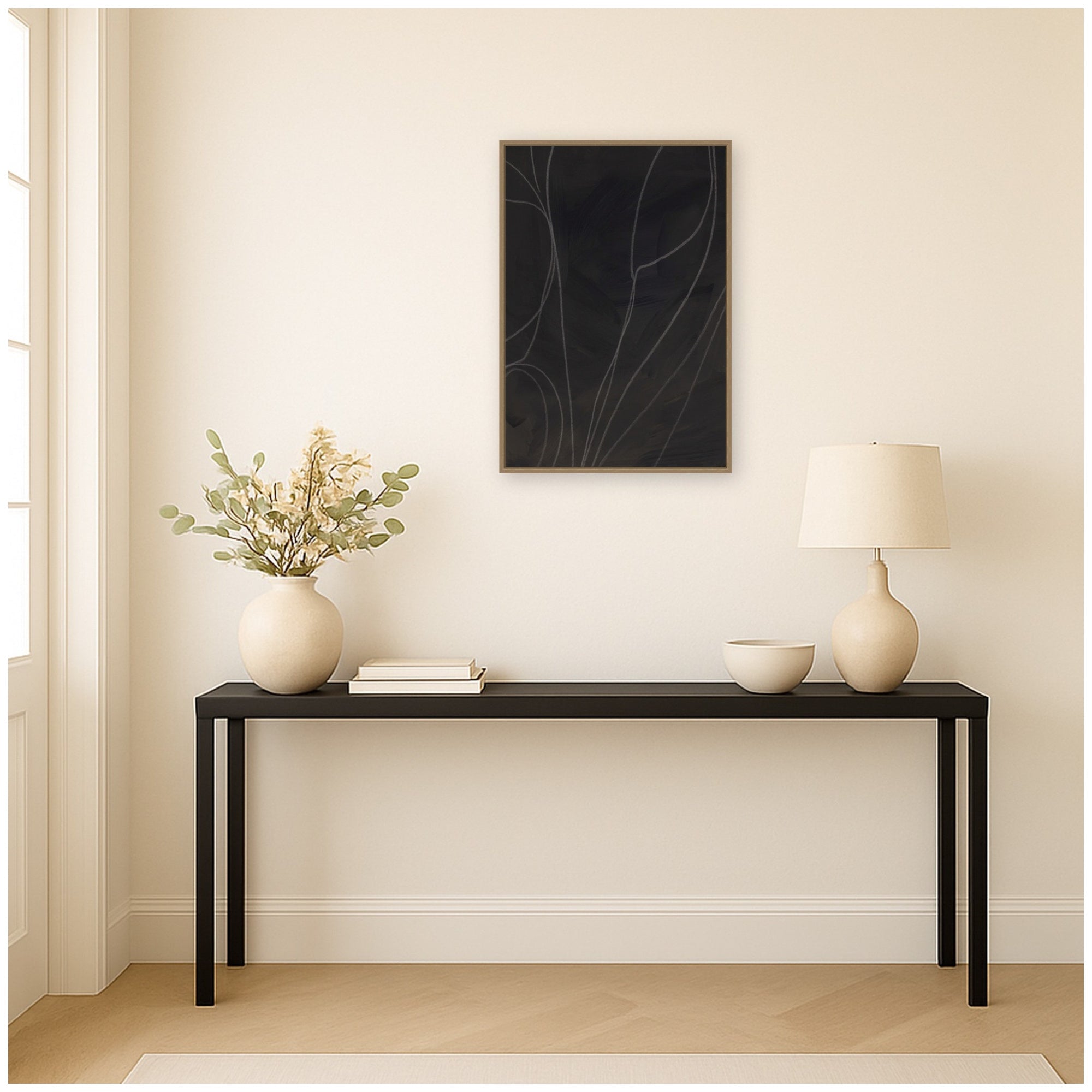 Framed Canvas Sylvie Dark Gold 23x33 5