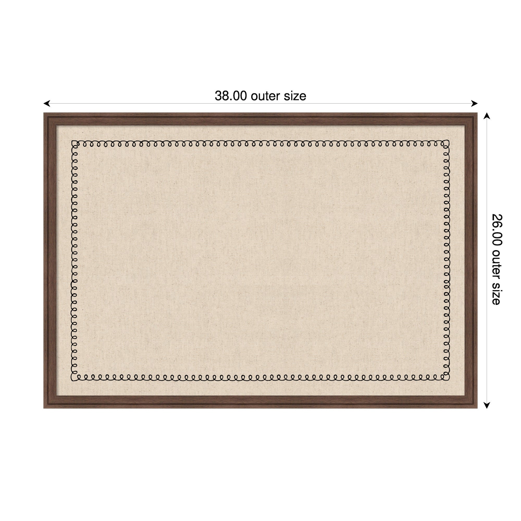 Magnetic Canvas 38x26 Florence Medium Brown 2