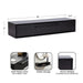 Floating Console Table Black 30x9x6 2