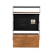 Wall Mounted Desk Rustic Brown Black 27x18x30 3