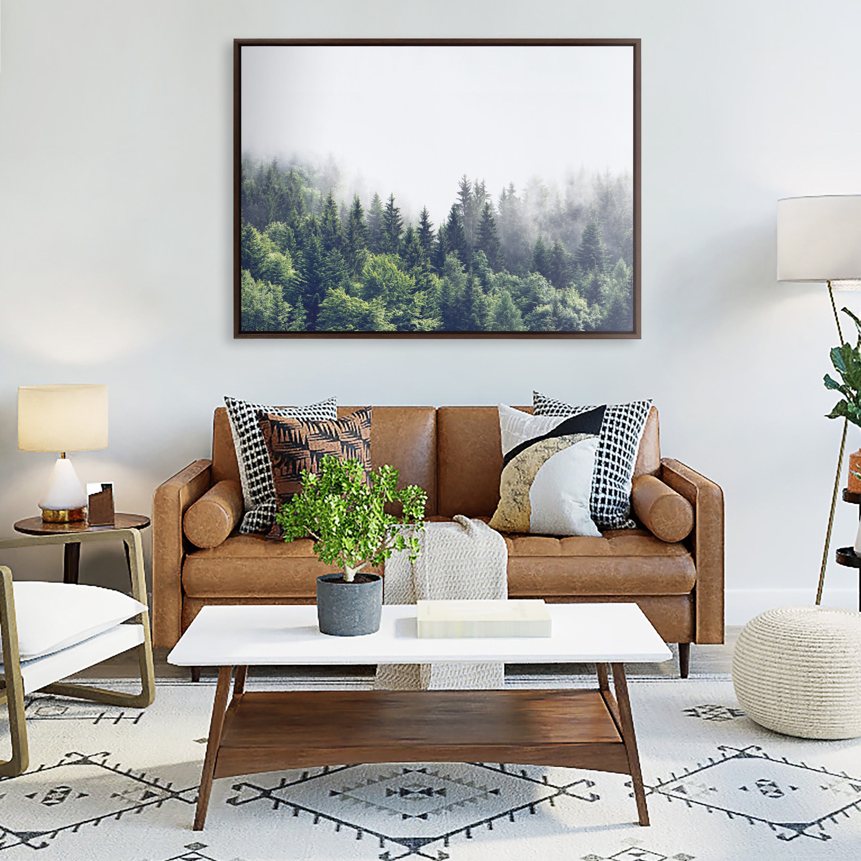 Framed Canvas 31.5x41.5 Sylvie Walnut 5