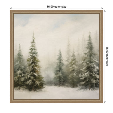Framed Canvas Sylvie Dark Gold 16x16 2