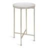 Celia Round Metal Foldable Tray Accent Table