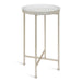 Tea Table Silver White 14x14x26 1