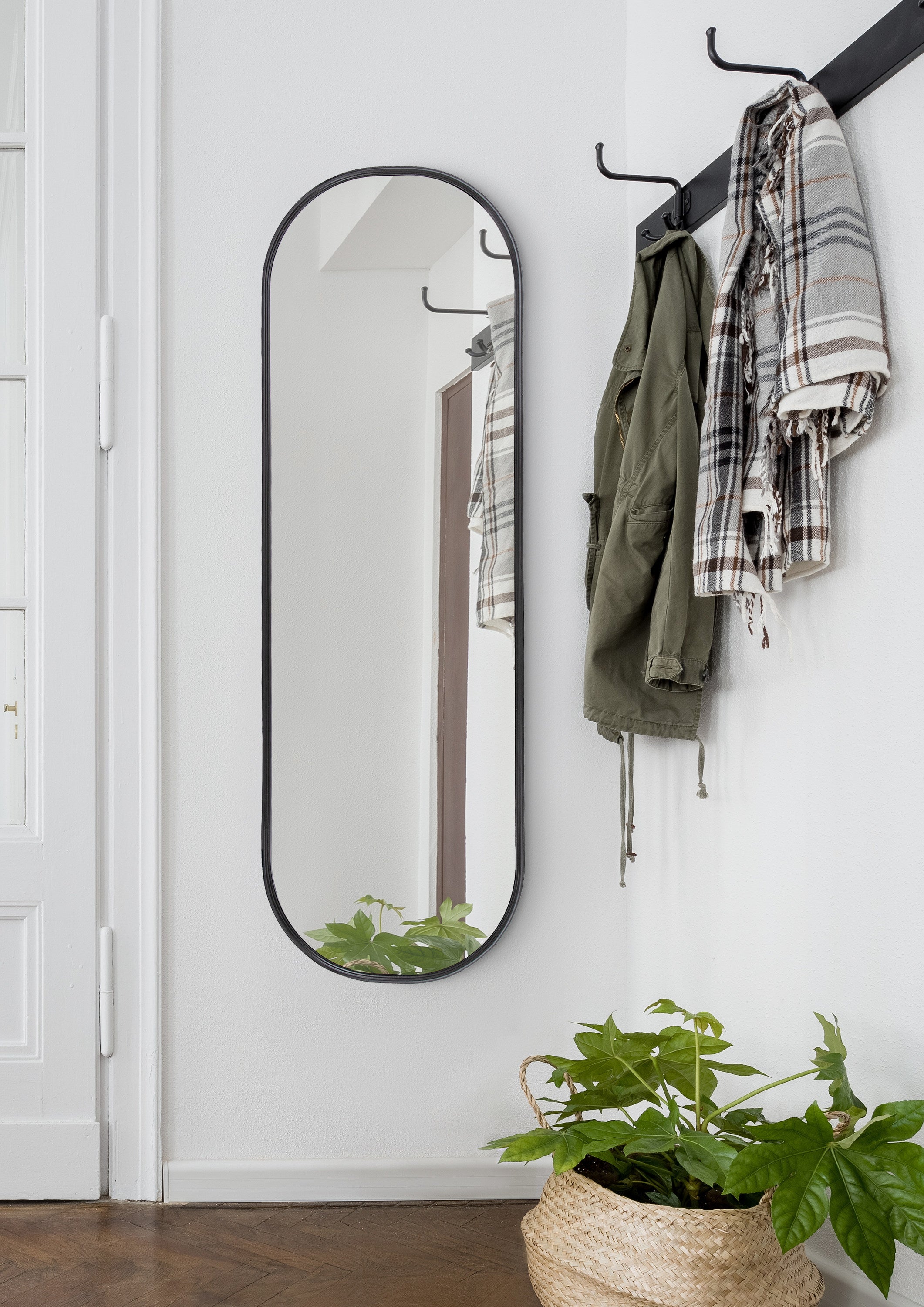 Full Length Mirror Black 16x48 8