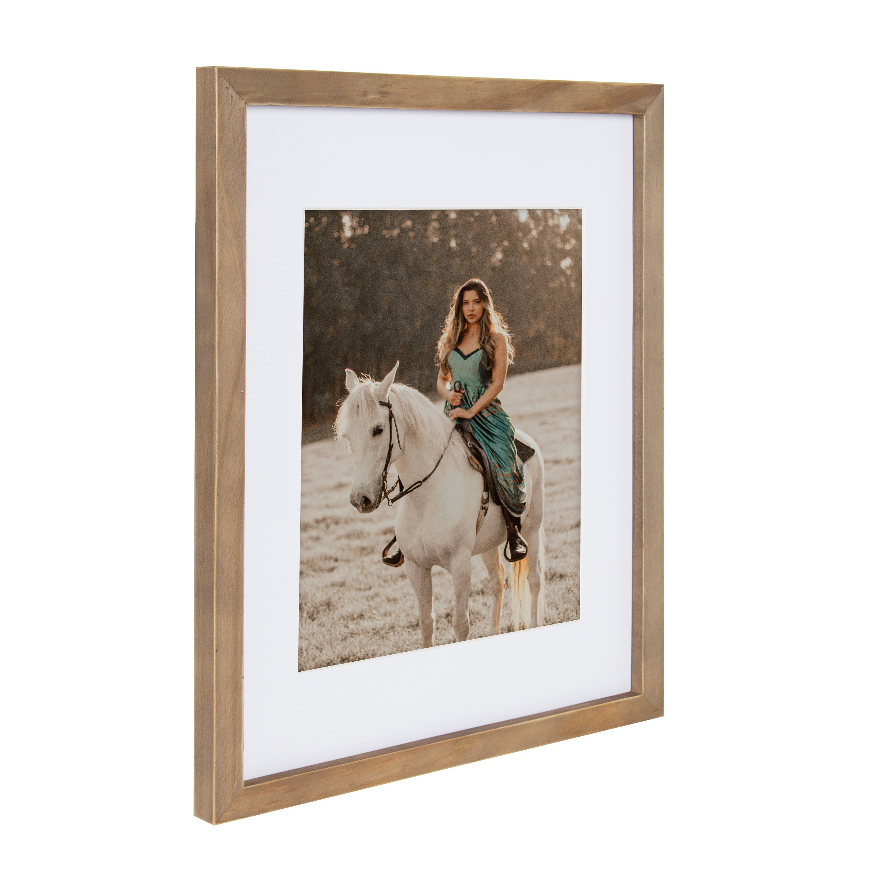 Wall Frame Rustic Brown 11x14 matted to 8x10 2