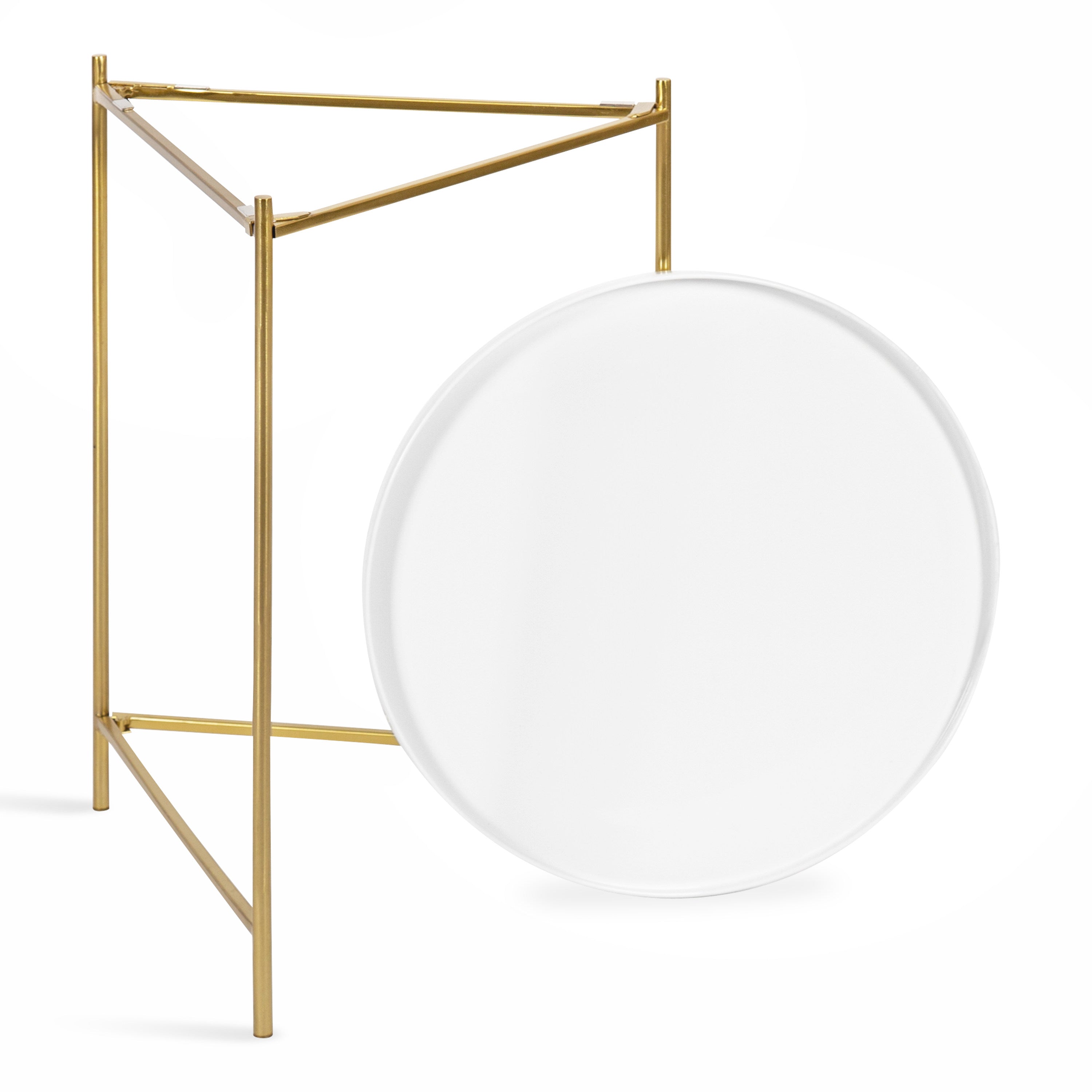 Nesting Table White Gold 2 Piece 4