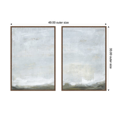 Art Set 2 Piece Set 23x33 Sylvie Walnut 2