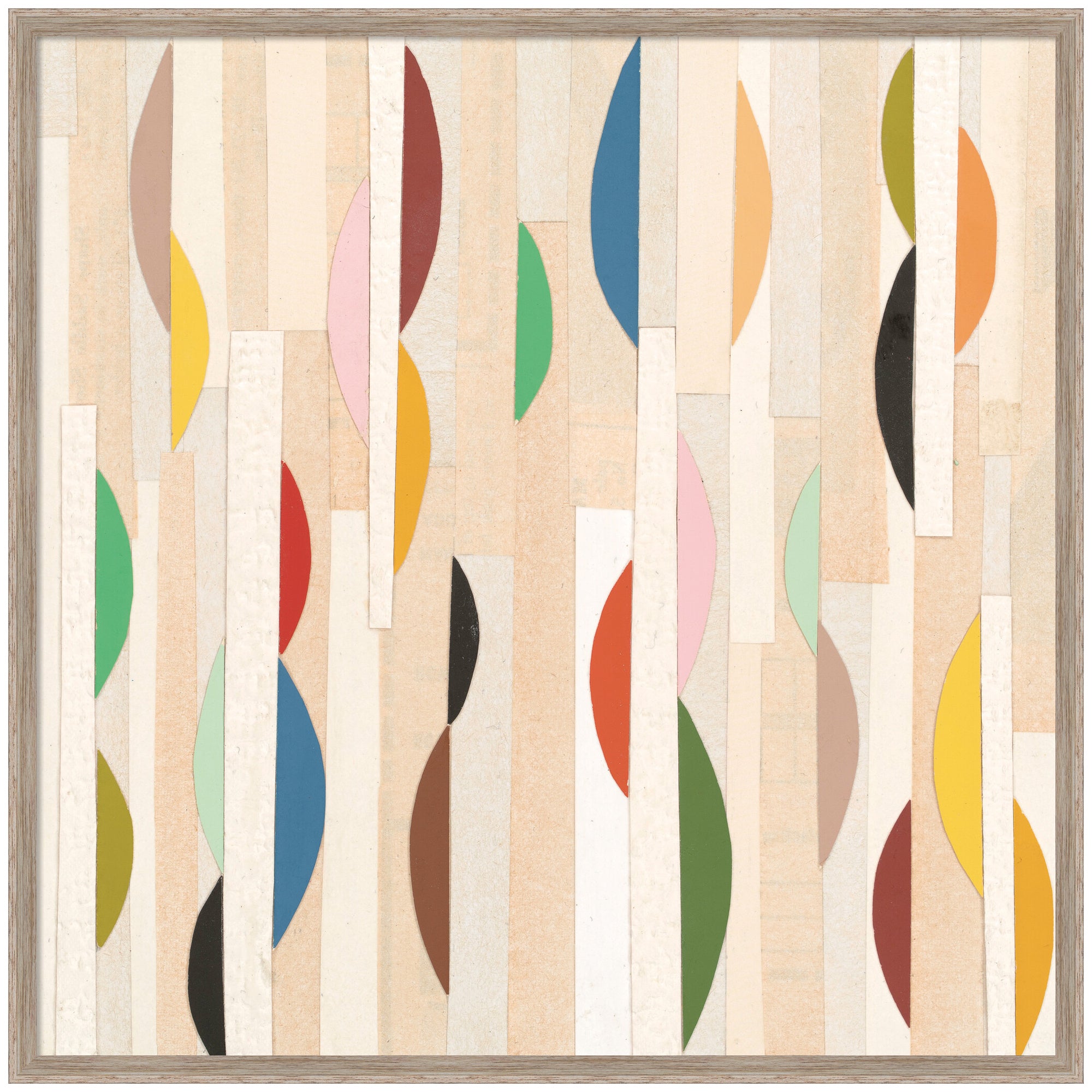 Geometric Abstract 1 by Felicia Dadak Framed Mounted Canvas Wall Art Print